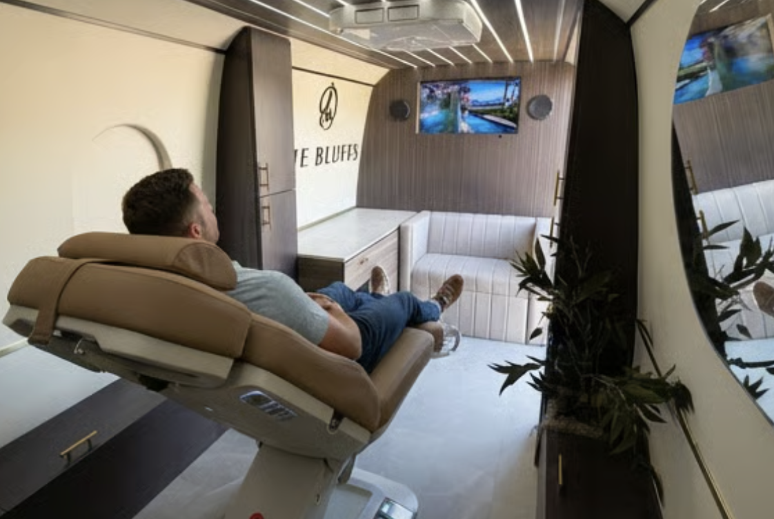 Luxury interior consultation area